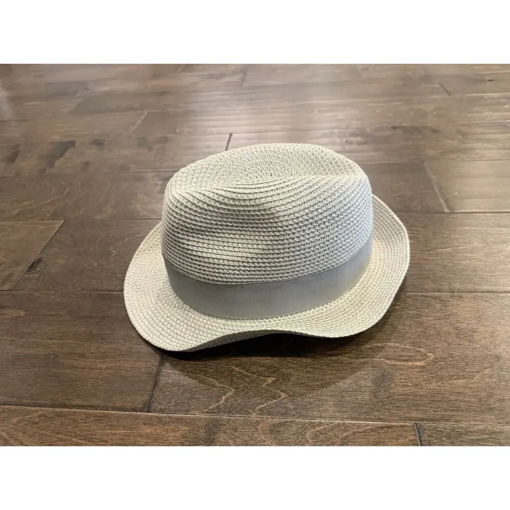 AMIANI Paper Ivory Fedora One Size Hat